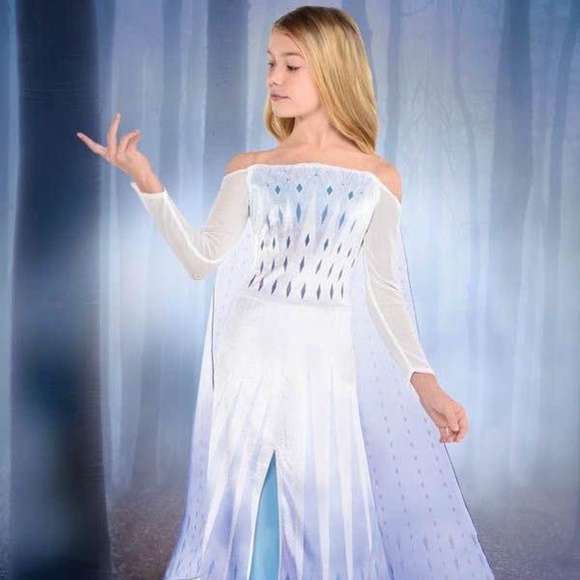 BRAND NEW Disney frozen Elsa the snow queen halloween costume size 3T-4T S4-6 L - Picture 1 of 8